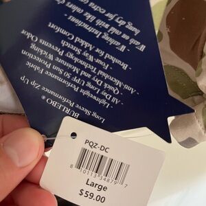 Men’s Burlebo Long Sleeve Performance Zip Up Large